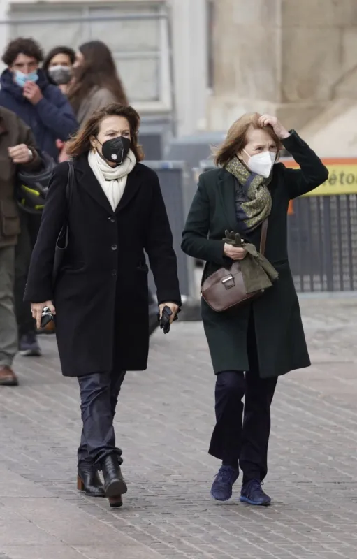 actress nathalie baye arrives at the saint-eustache church in paris, france on january 27, 2022 to attend the funeral service for french actor gaspard ulliel after he died at 37 following a skiing accident on january 19, 2022 photo by abacapresscom
