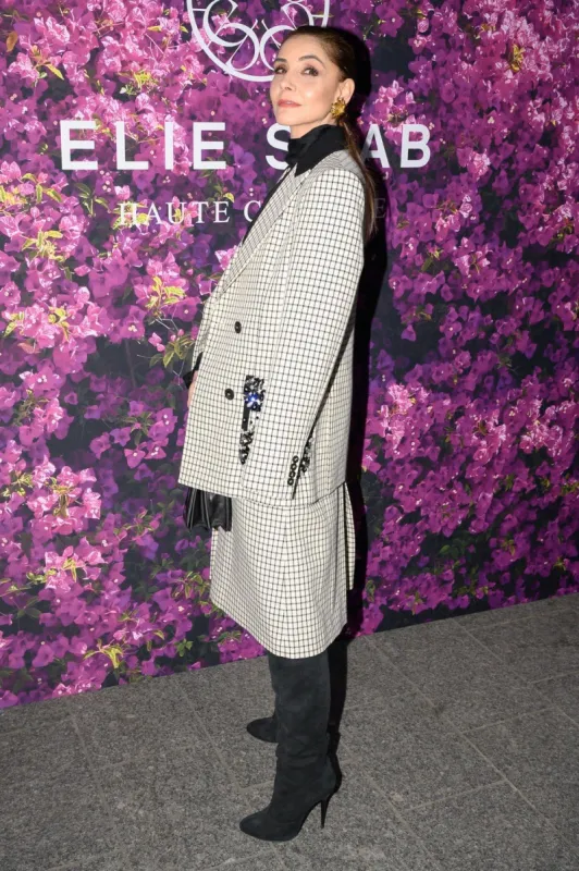 clotilde courau attends the elie saab haute couture spring summer 2022 show as part of paris fashion week on january 2, 2022 in paris, france photo by abacapresscom , 796229 019 paris france