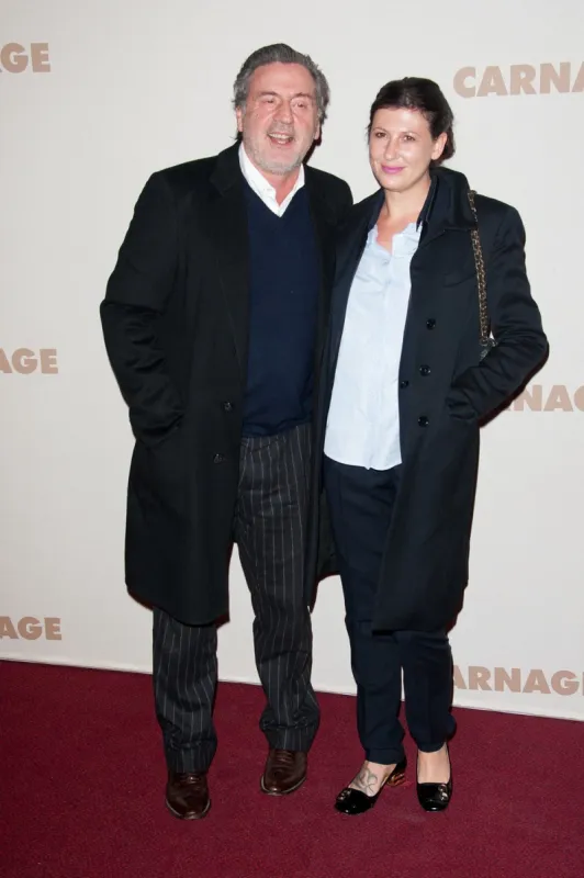 daniel auteuil and aude ambroggi attending the french premiere of the movie 'carnage' held at the cinema gaumont marignan in paris, france on november 20, 2011 photo by nicolas genin abacapresscom