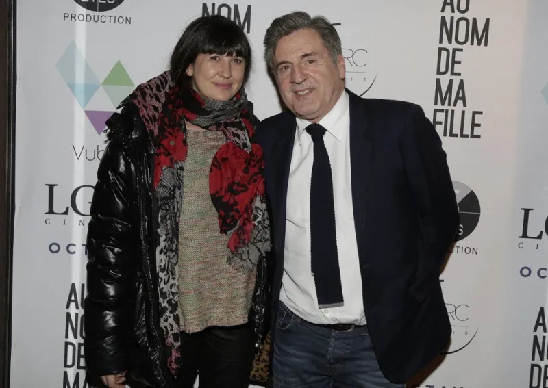 daniel auteuil and his wife aude ambroggi attending 'au nom de ma fille' after party held at l'arc in paris, france on march 08, 2016 photo by jerome domine abacapresscom , 539943 005 paris france