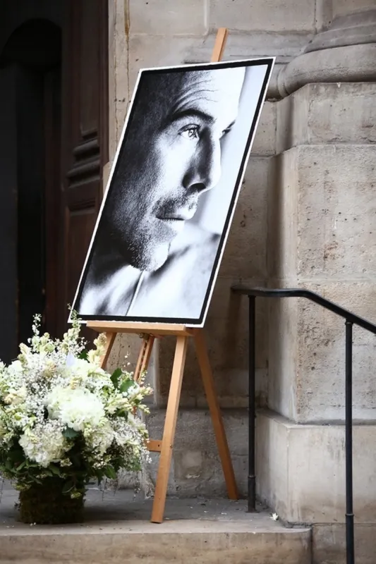 atmosphere during the funeral of fashion designer manfred thierry mugler at the protestant temple of the oratory of the louvre in paris, france on february 4, 2022 mugler died at the age of 73 on january 23 photo by nasser berzane abacapresscom