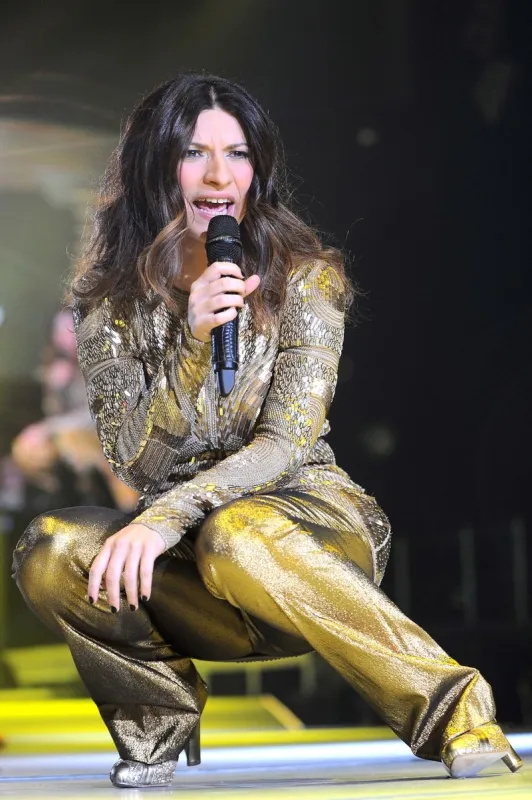 singer laura pausini performs at forum assago in milan, italy on december 22, 2011 photo by fabio diena olycom abacapresscom