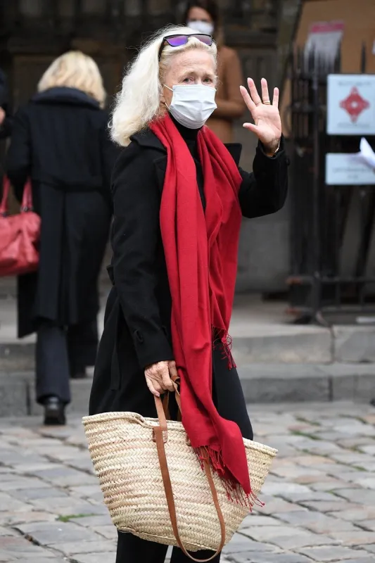 french singer & actress - juliette greco funeral ceremony - paris