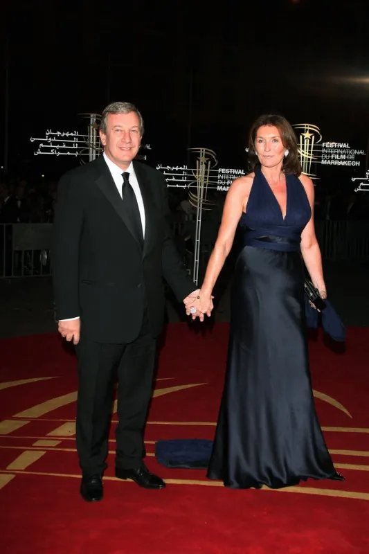 richard attias and his wife cecilia attias arriving for the 9th 'marrakesh film festival' opening ceremony, in marrakesh, morocco on december 4, 2009 photo by denis guignebourg abacapresscom