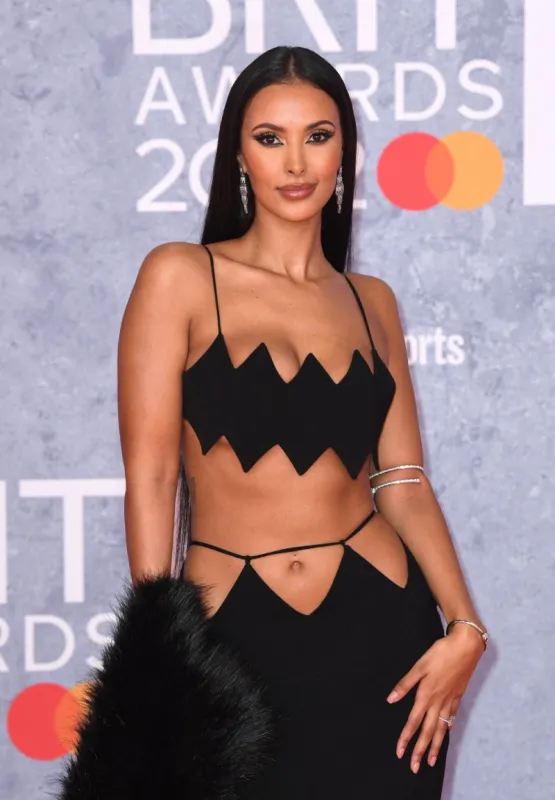 maya jama arriving at the brit awards 2022 held at the o2, london, uk, february 8, 2022 photo by doug peters empics abacapresscom