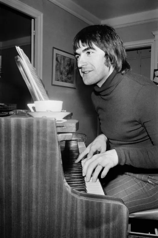 a portrait taken on 1972 shows french singer serge lama playing piano  afp photo (photo by stringer   afp)