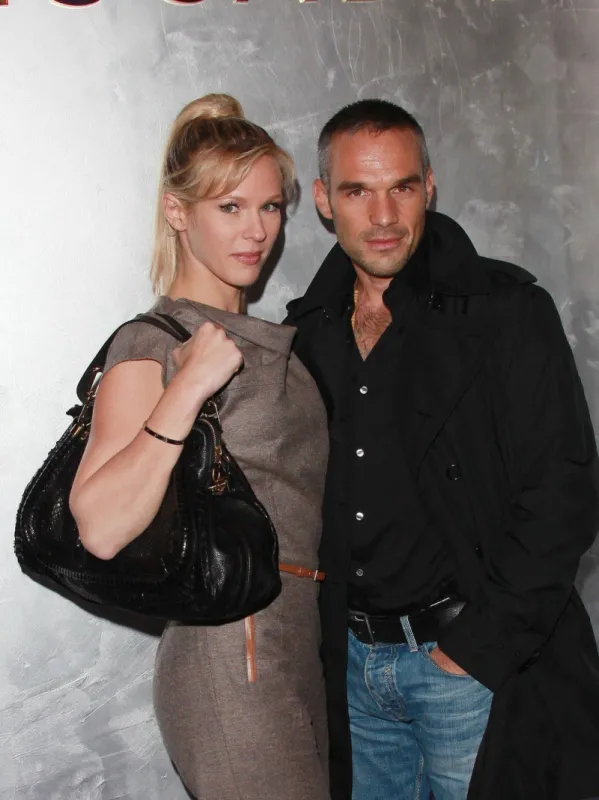 lorie and philippe bas attending the 'escada' party in paris, france on october 20, 2011 photo by denis guignebourg abacapresscom