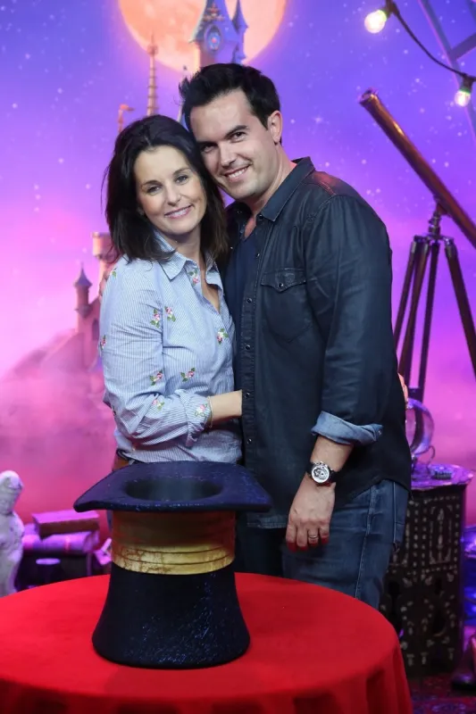 faustine bollaert and her husband maxime chattam attending premiere of new disney show ' mickey et le magicien' at disneyland paris in marne la vallée, france on july 02, 2016 photo by jerome domine abacapresscom , 553546 055 marrne la vallee france