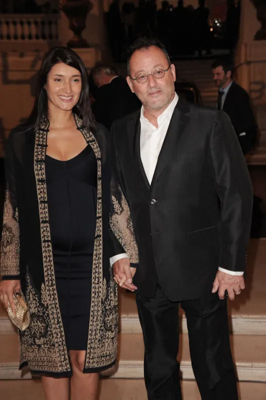 jean reno and his wife zofia borucka arriving at the vintage cars exhibition launch - gala dinner at musee des arts decoratifs in paris, france on april 27,2011 photo by giancarlo gorassini abacapresscom