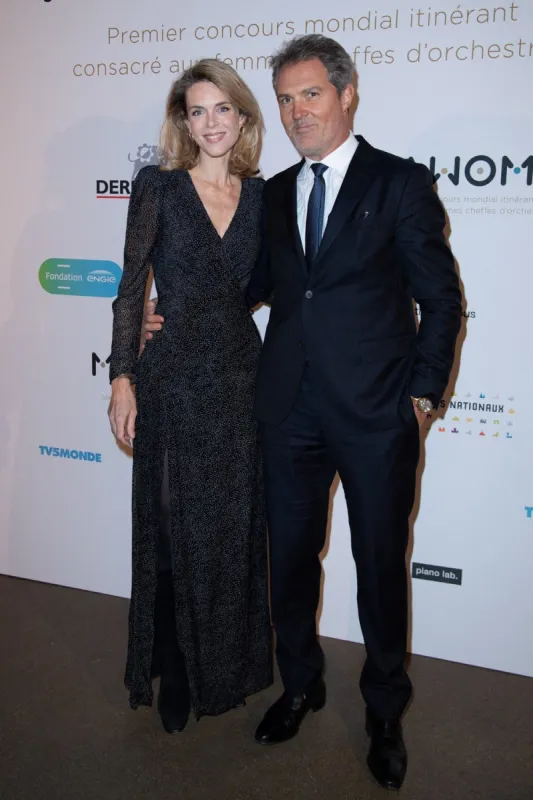 julie andrieu and her husband stephane delajoux attending the mawoma gala at the conciergerie in paris, france on march 09, 2020 photo by aurore marechal abacapresscom , 723343 051 paris france