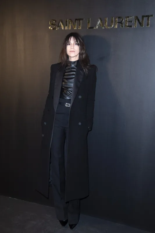 charlotte gainsbourg attending the saint-laurent womenswear fall winter 2022 2023 show as part of paris fashion week in paris, france on march 01, 2022 photo by aurore marechal abacapresscom , 800535 214 paris france