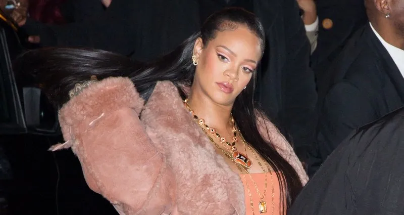 rihanna pregnant and asap rocky attend the off-white womenswear fall winter 2022 2023 show as part of paris fashion week on february 28, 2022 in paris, france photo by nasser berzane abacapresscom , 800366 012 paris france