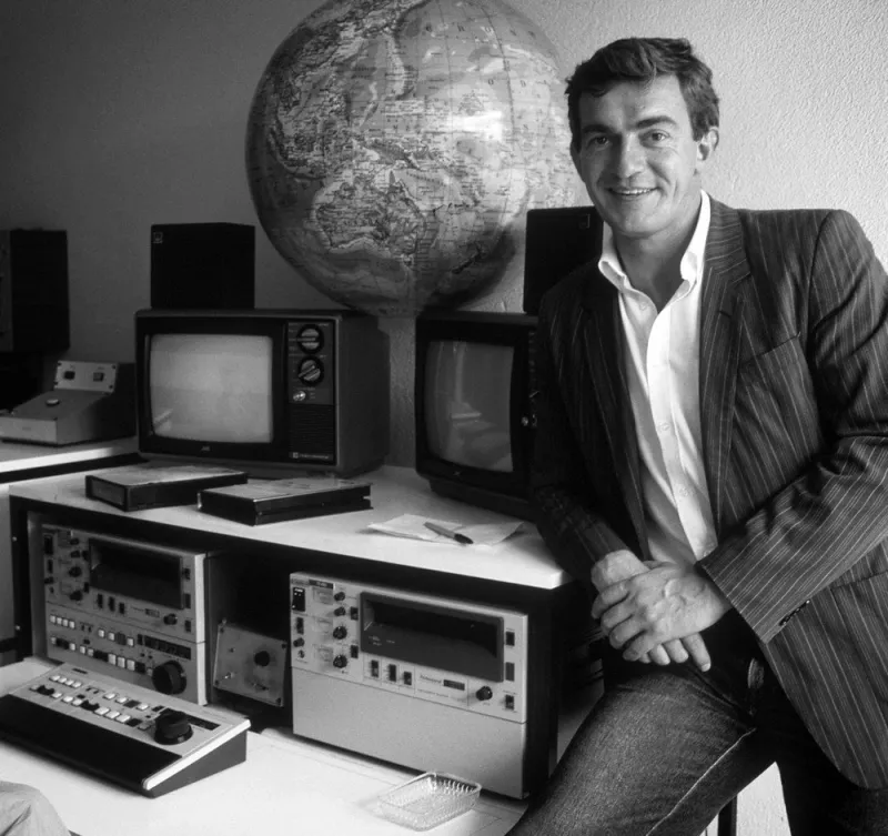 file photo of tv journalist jean-pierre pernaut in the 80's photo by pascal baril abacapresscom