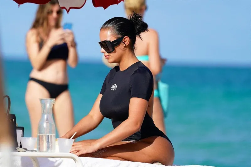 chaney jones on the beach - miami