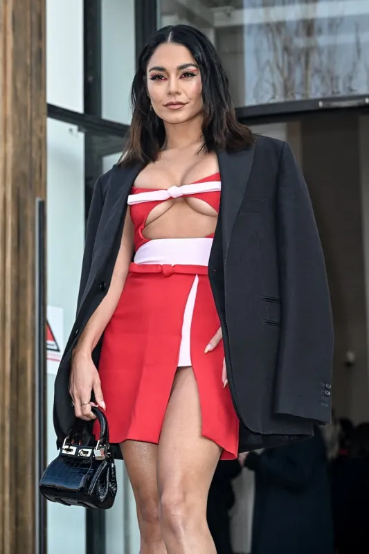 vanessa hudgens attending the giambattista valli show during pfw womenswear fall winter 22 23 in paris, france on march 7, 2022 photo by julien reynaud aps-medias abacapresscom