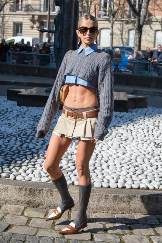 caroline daur attends the miu miu womenswear fall winter 2022 2023 show as part of paris fashion week on march 08, 2022 in paris, france photo by nasser berzane abacapresscom , 801571 202 paris france