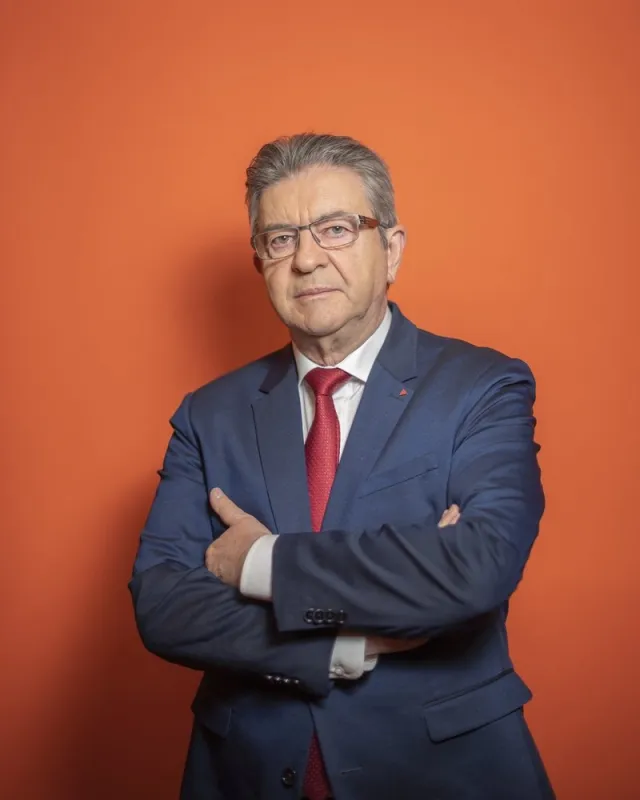 leader of french left-wing party la france insoumise (lfi) and candidate for the presidential election jean-luc melenchon during a photo session in paris on february 20, 2022photo by eliot blondet   abacapresscom , 799147 001 paris france