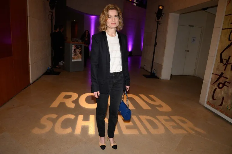sarah biasini attends the romy schneider exhibition at la cinematheque francaise on march 14, 2022 in paris, france photo by laurent zabulon abacapresscom , 802362 004 paris france