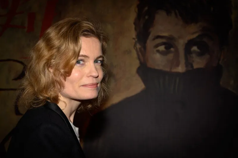 sarah biasini attends the romy schneider exhibition at la cinematheque francaise on march 14, 2022 in paris, france photo by laurent zabulon abacapresscom , 802362 011 paris france