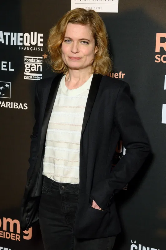 sarah biasini attends the romy schneider exhibition at la cinematheque francaise on march 14, 2022 in paris, france photo by laurent zabulon abacapresscom , 802362 018 paris france