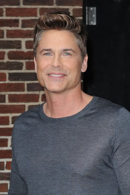 rob lowe visits the late show with david letterman in new york city, ny, usa on april 8, 2014 photo by marcus owen startraks abacapresscom , 442430 002 new york city nyc