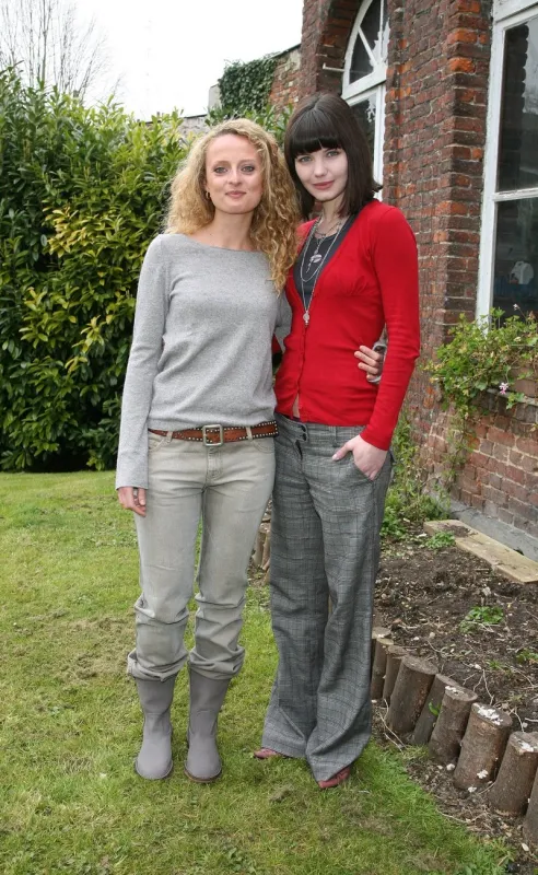 actresses aurore auteuil and delphine chaneac pose during the 18th valenciennes adventures film festival in valenciennes, north of france on march 16, 2007 photo by denis guignebourg abacapresscom