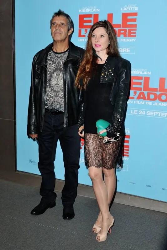 julien clerc and helene gremillon attending the elle l'adore premiere at ugc normandie cinema in paris, france, on september 15, 2014 photo by aurore marechal abacapresscom , 466359 005 paris france