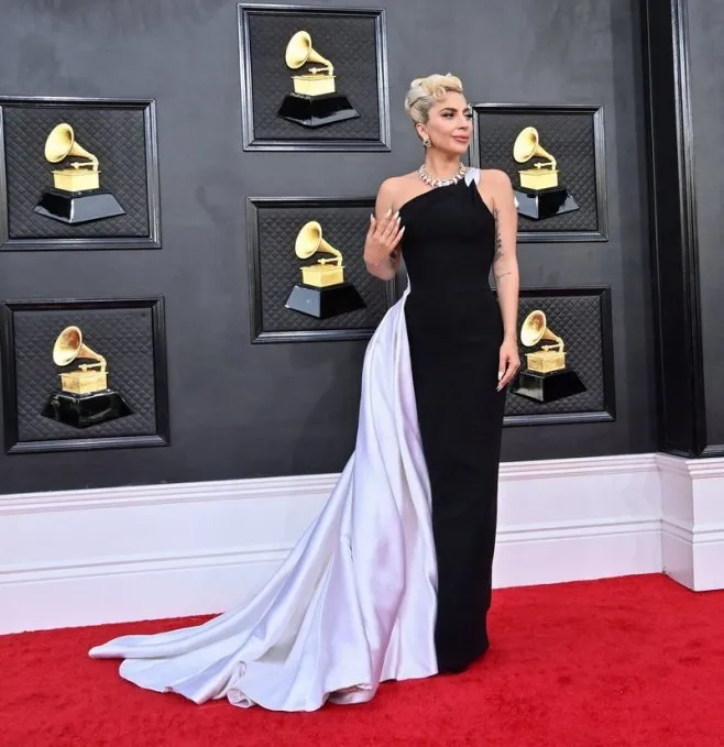 lady gaga arrives for the 64th annual grammy awards at the mgm grand garden arena in las vegas, nv, usa on sunday, april 3, 2022 photo by jim ruymen upi abacapresscom