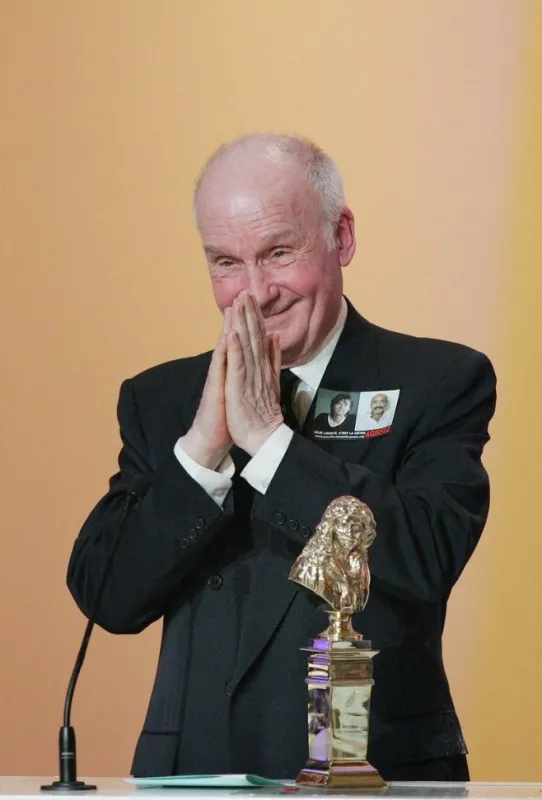 french actor michel bouquet, best actor, at the 19th molieres theatre awards ceremony held at theatre mogador in paris, france, on may 9, 2005 photo by gorassini-zabulon abaca