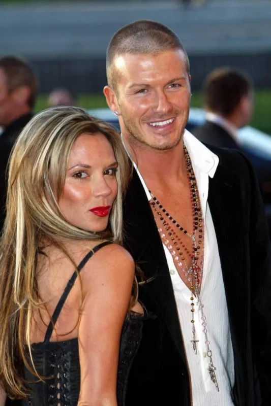 victoria and david beckham at the royal albert hall for 19 management event on april 19, 2004 photo by the sun news licensing abacapresscom