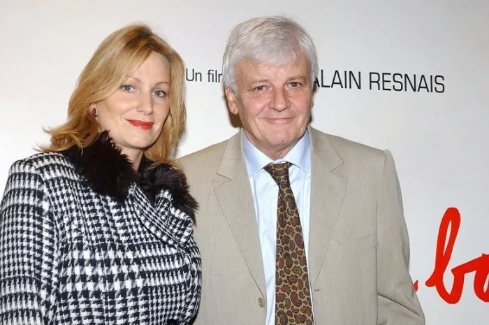 © giancarlo gorassini abaca 53103-8 paris-france, november 24 2003 french actor jacques perrin and his wife arrive at the screening of alain resnais new movie pas sur la bouche at gaumont marignan movie theatre on the champs elysees