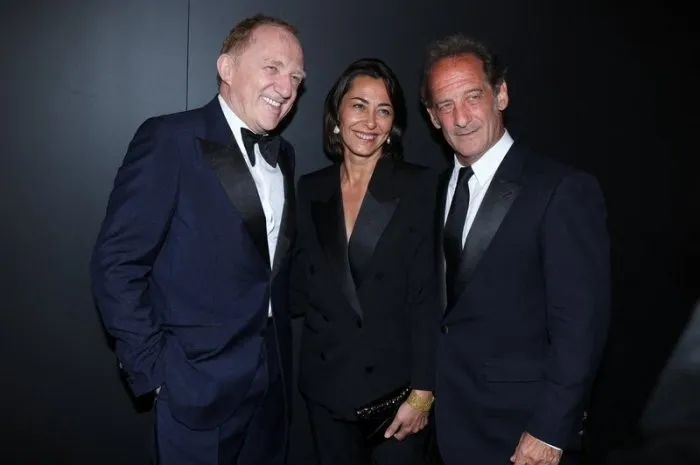 francois-henri pinault, vincent lindon and cecile duffau attending the kering women in motion dinner as part of the 75th cannes film festival, on may 22, 2022 in cannes, france photo by jerome domine abacapresscom