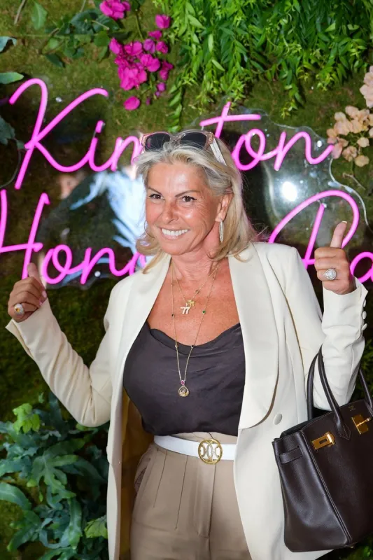 caroline margeridon poses at the kimpton music festival held at the kimpton st honore paris hotel, on june 01, 2022 in paris, france photo by jana call me j abacapresscom