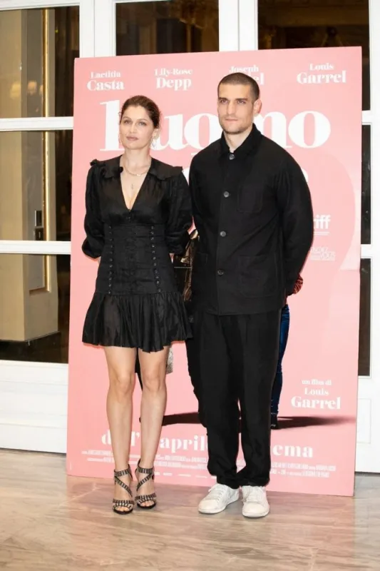 laetitia casta and louis garrel at a faithful man (l'homme fidèle) photocall in rome, italy on april 5, 2019 photo by abacapresscom , 677798 004 rome italie italy