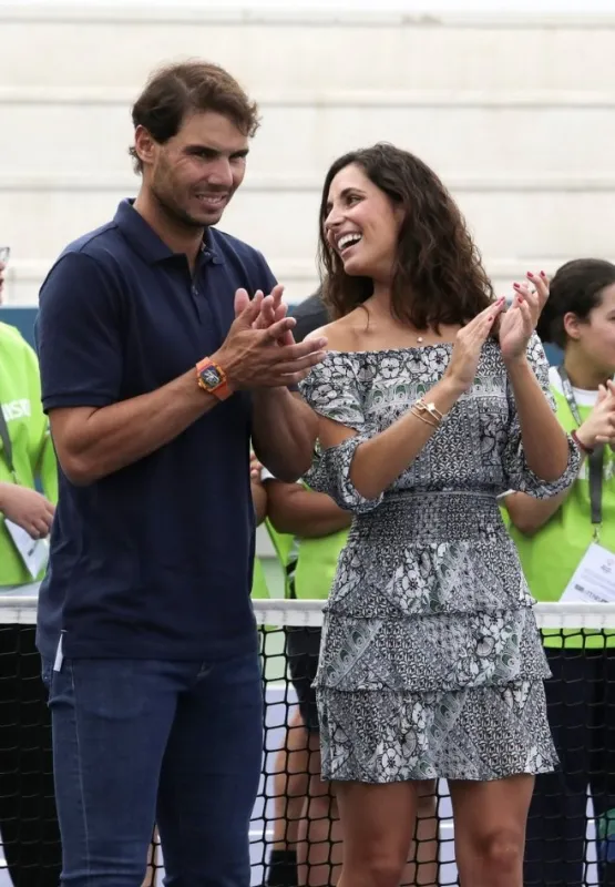 rafael nadal and his girlfriend xisca perello attend the more than tennis charity event in mallorca, spain, september 18, 2018 photo by splash news abacapresscom