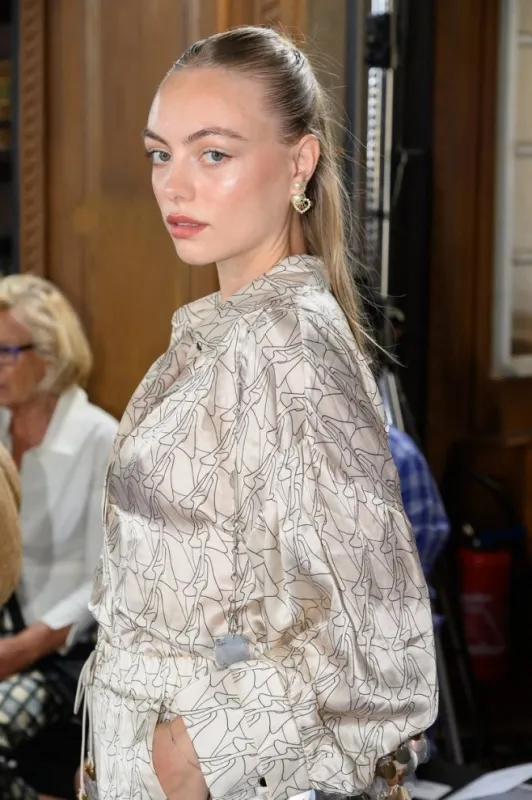 anouchka gauthier attends the alexis mabille haute couture fall winter 2022 2023 show as part of paris fashion week on july 05, 2022 in paris, france photo by laurent zabulon abacapresscom
