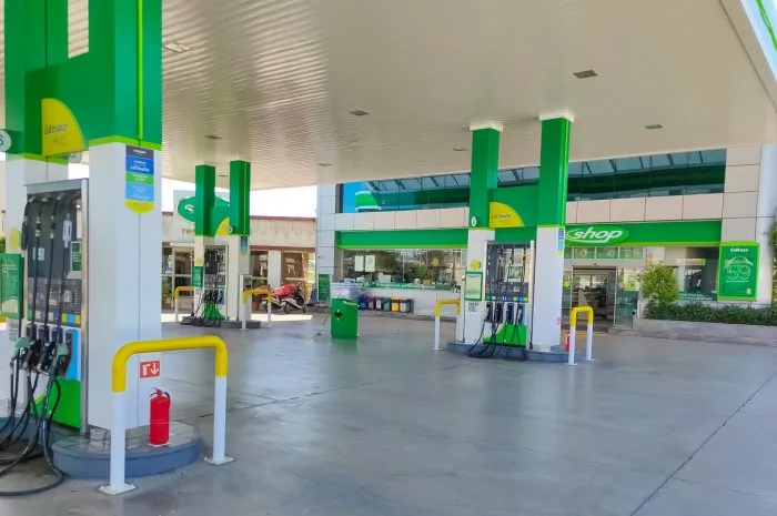 antalya, turkey - may 11, 2021  bp petrol station at antalya, turkey on may 11