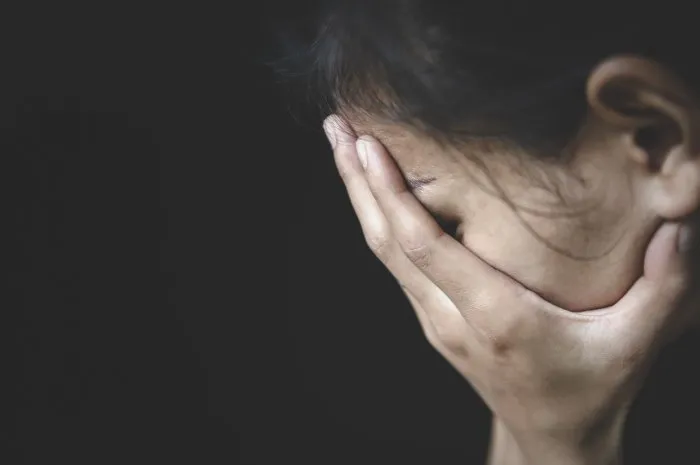 woman bondage image blur , stop violence against women, international women's day