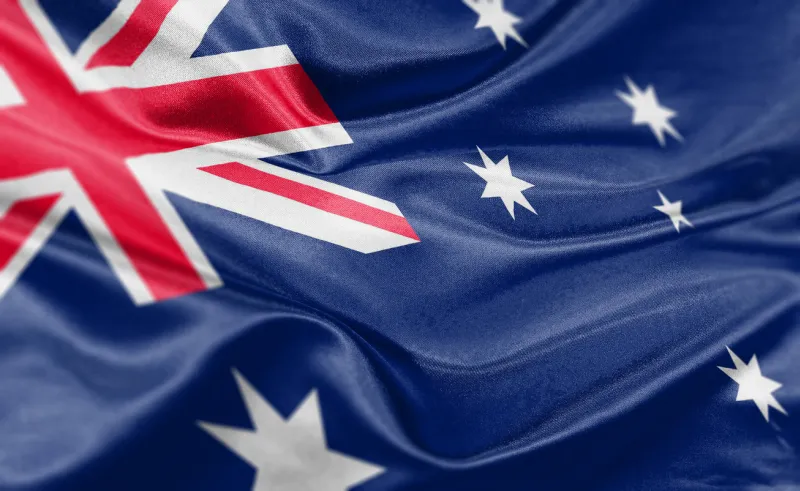 high resolution digital render of australian flag