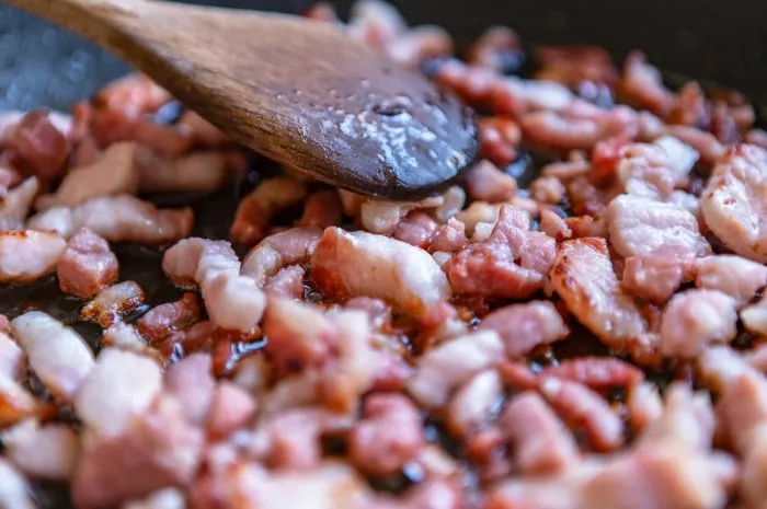 bacon stove after cooking