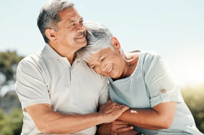 shot of senior couple spending time together in nature