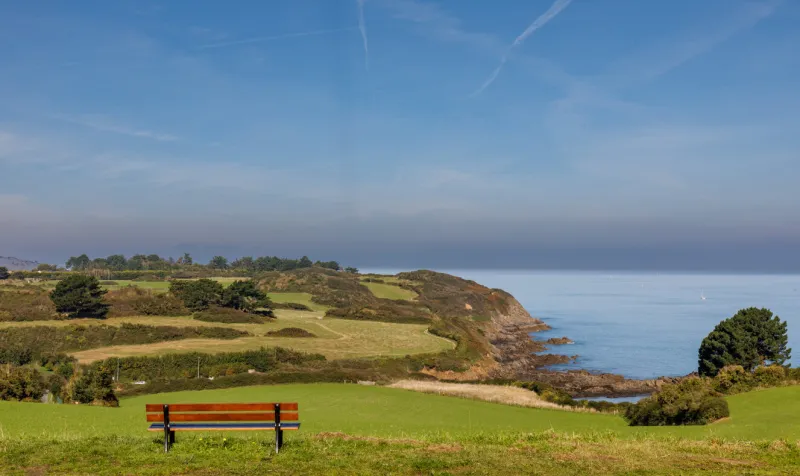 saint-marc coastline in treveneuc, near saint-quay portrieux, brittany, france