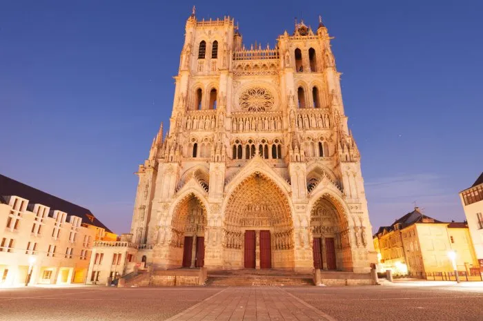 famous cathedral basilica of our lady of amiens, picardy, france