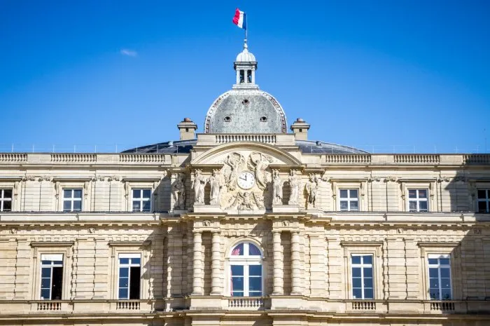 luxembourg palace, seat of the senate of the fifth republic paris, france