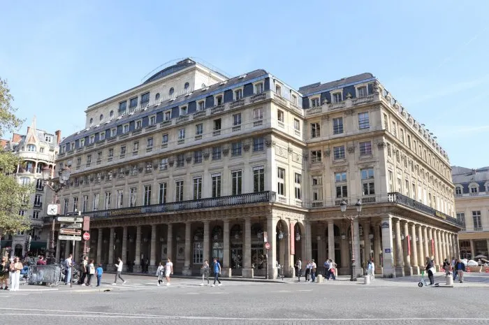 the french comedy, or french theater, exterior view, city of paris, ile de france, france