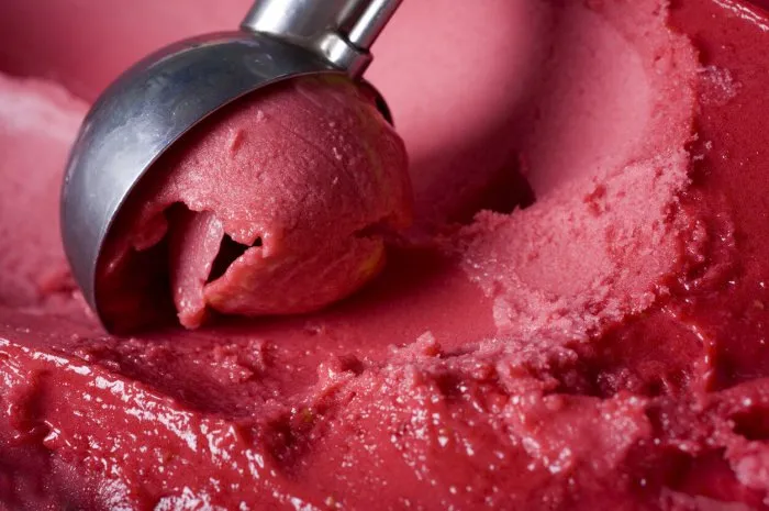 red ice cream