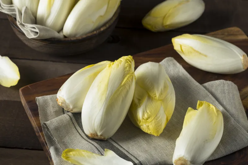 raw organic belgian endive ready to eat