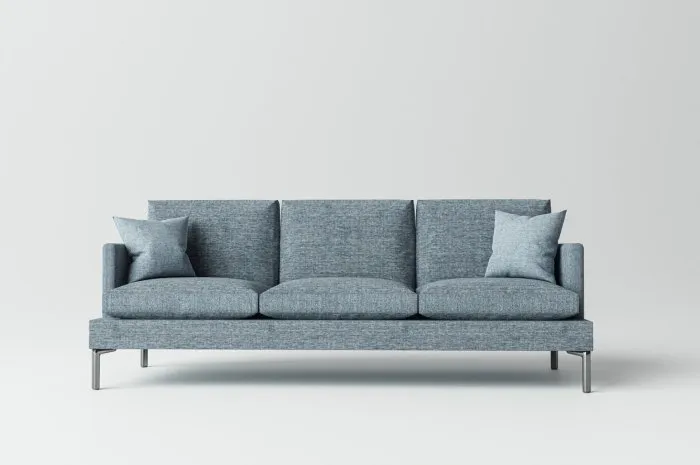 sofa isolated on white background 3d illustration