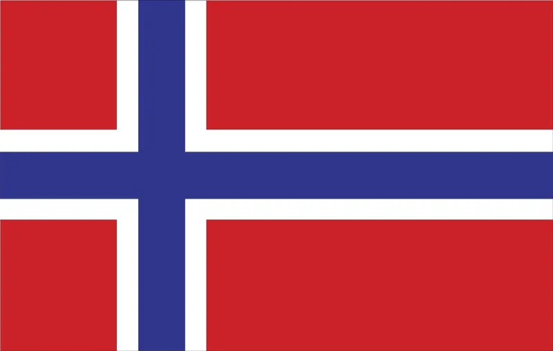 vector illustration of norway flag