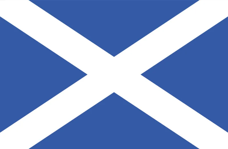 vector illustration of the flag of scotland